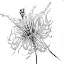 spider lily tattoo design idea