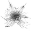spider lily tattoo design idea