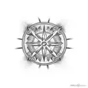 maltese cross tattoo design idea
