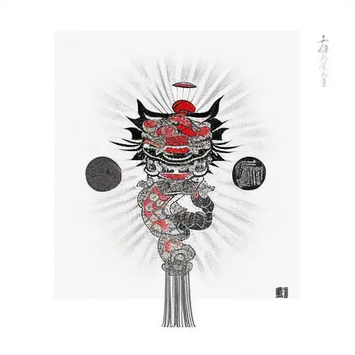japanese culture sleeve tattoo design idea