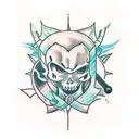 among us video game  tattoo design idea