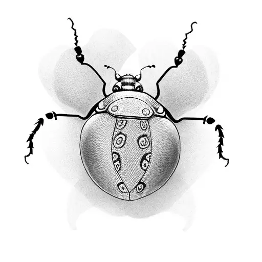 Ladybug tattoo design idea