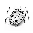 Ladybug tattoo design idea