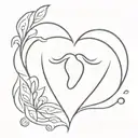Crying Heart tattoo design idea