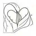 Crying Heart tattoo design idea