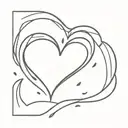 Crying Heart tattoo design idea