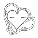 Crying Heart tattoo design idea