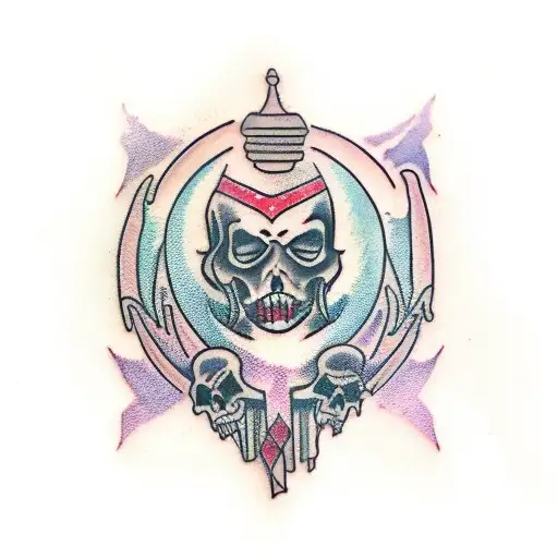 Banshee blood female tattoo design idea