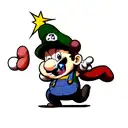 Mario bross devil tattoo design idea
