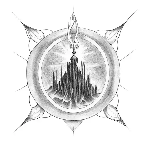 The dark tower tattoo design idea