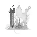 The dark tower tattoo design idea