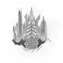 The dark tower tattoo design idea