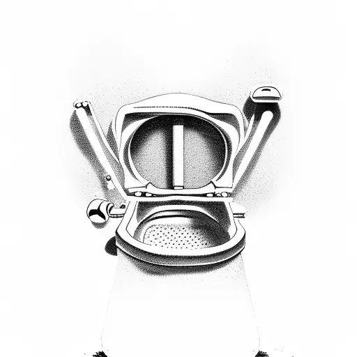 toilet with the words my nibba tattoo design idea