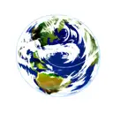 earth like atom tattoo design idea