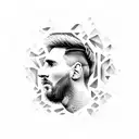 messi tattoo design idea