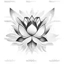 Lotus Flower tattoo design idea