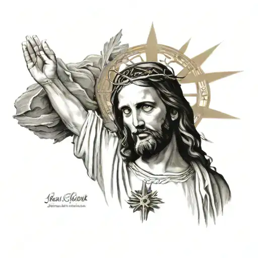Jesus Christ tattoo design idea