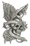 NOT TODAY from GOT with Dagger tattoo design idea