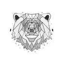 bear head tattoo design idea