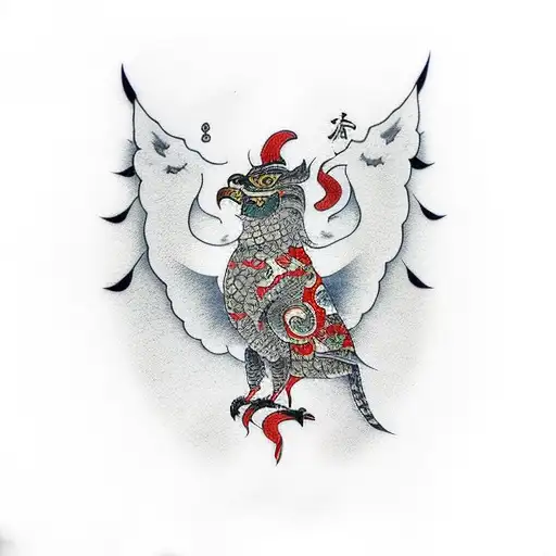 Griffin tattoo design idea