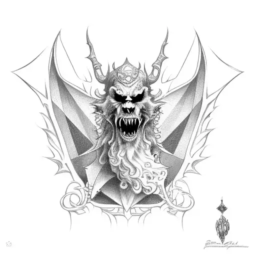 Bram socker dracula Charming vampors tattoo design idea