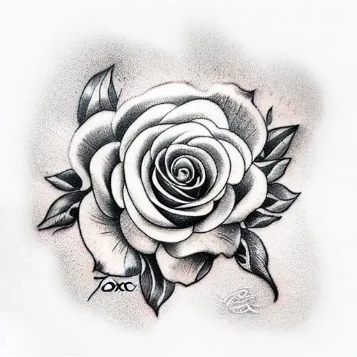 tatuagem de ramos rosas vermelhas delicadas na região do cóccix tattoo design idea