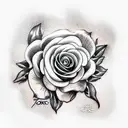 tatuagem de ramos rosas vermelhas delicadas na região do cóccix tattoo design idea