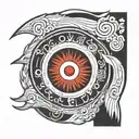 sasuke mangekyou sharingan tattoo design idea