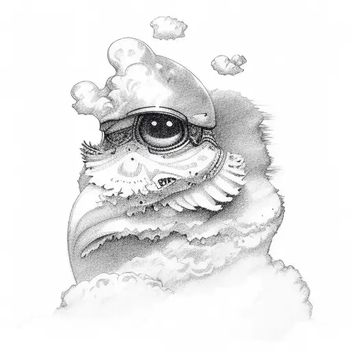 clouds tattoo design idea