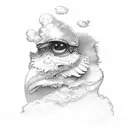 clouds tattoo design idea