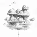 clouds tattoo design idea