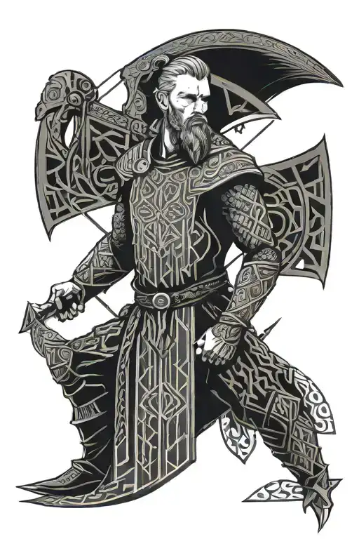 ragnar lothbrok tattoo design idea