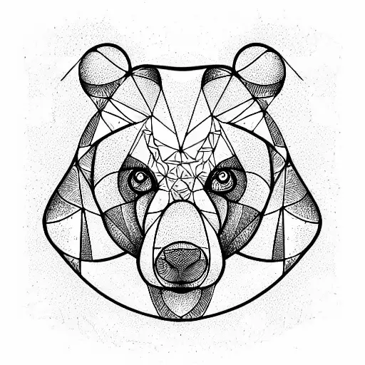 Bear tattoo design idea