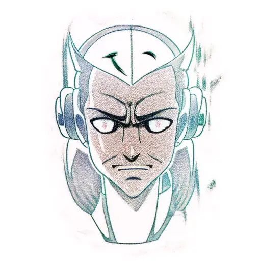 An anime-inspired tattoo of a psychologist analyzing the emotions of football players tattoo design idea