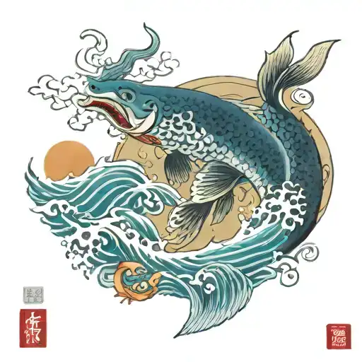 sea, navy, tattoo design idea