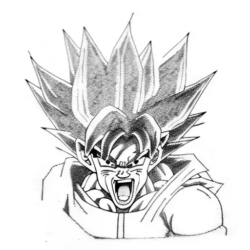 goku black tattoo design idea