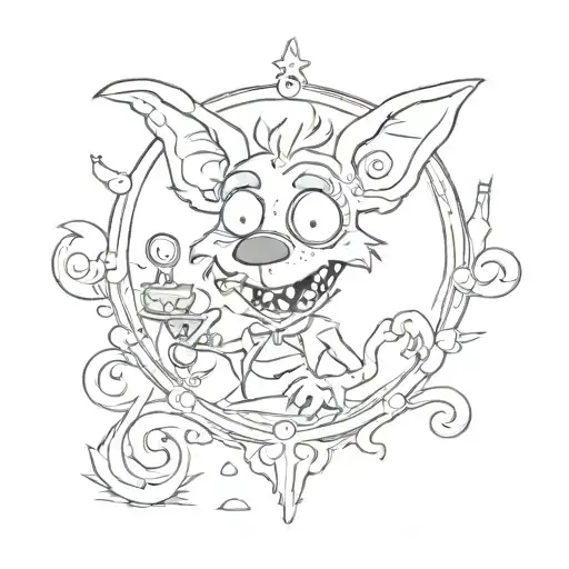   the cowardly dog the things I do for love  tattoo design idea