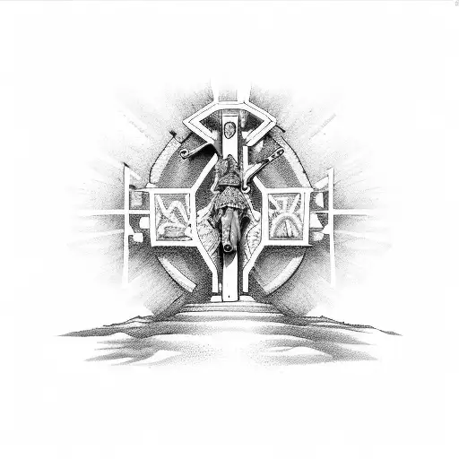 Jesus stations of the cross   tattoo design idea