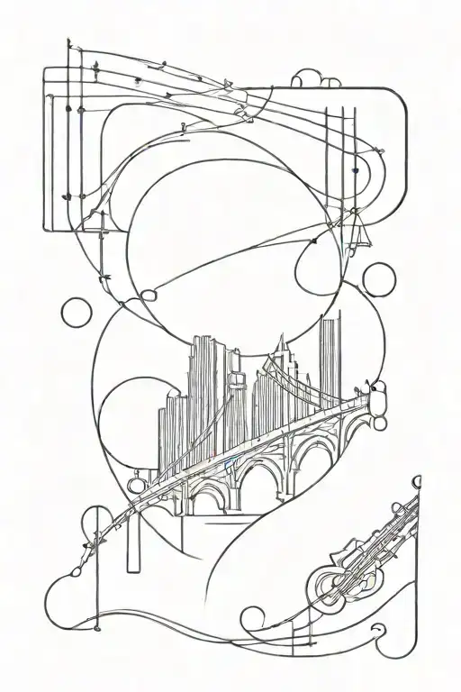 broadway musical tattoo design idea