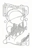 broadway musical tattoo design idea