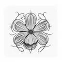 Clover patch under skin tattoo design idea