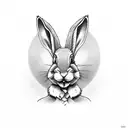mafia buggs bunny  tattoo design idea