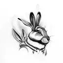 mafia buggs bunny  tattoo design idea