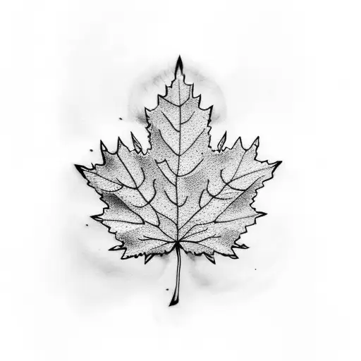 Maple Leaf tattoo design idea