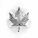 Maple Leaf tattoo design idea