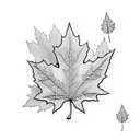 Maple Leaf tattoo design idea