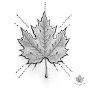 Maple Leaf tattoo design idea