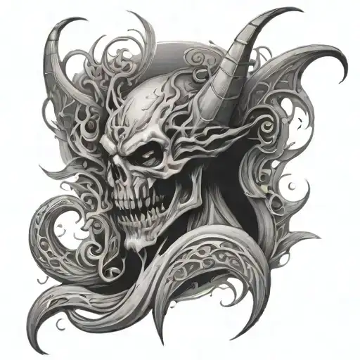 here today hell tomorrow somewhere tattoo design idea