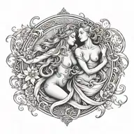 virgo cancer Aquarius tattoo design idea