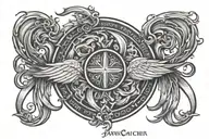virgo ans cancer zodiac sign tattoo design idea